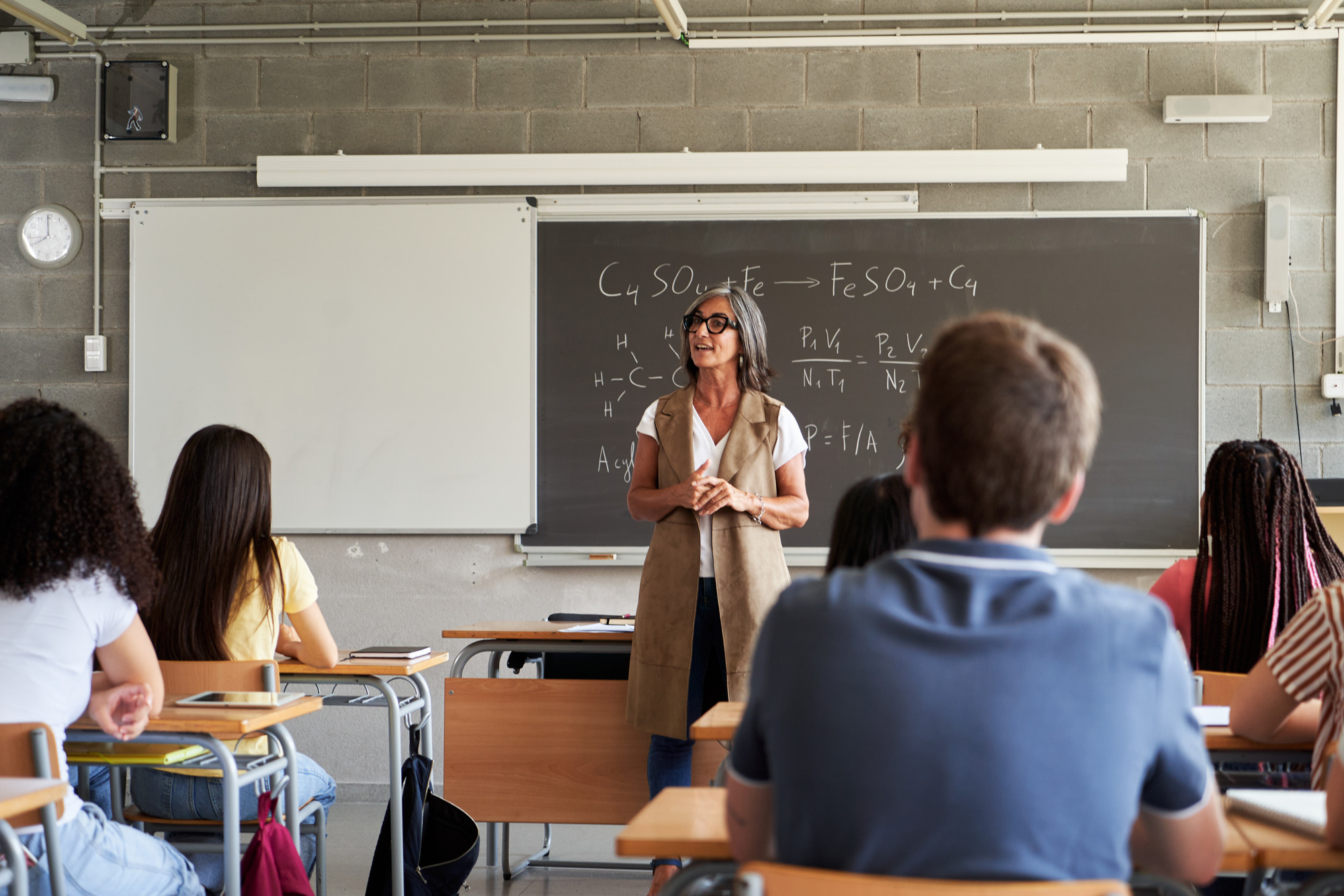Eine Unterrichtssituation im Klassenraum
